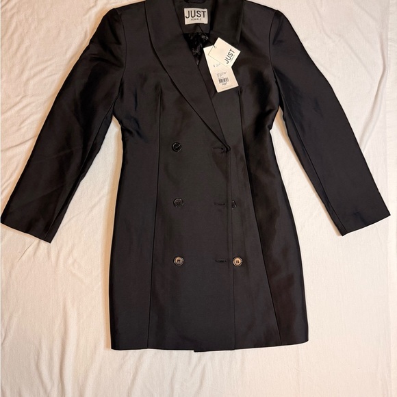 Just Female Charcoal Double-Breasted Blazer - Picture 3 of 7